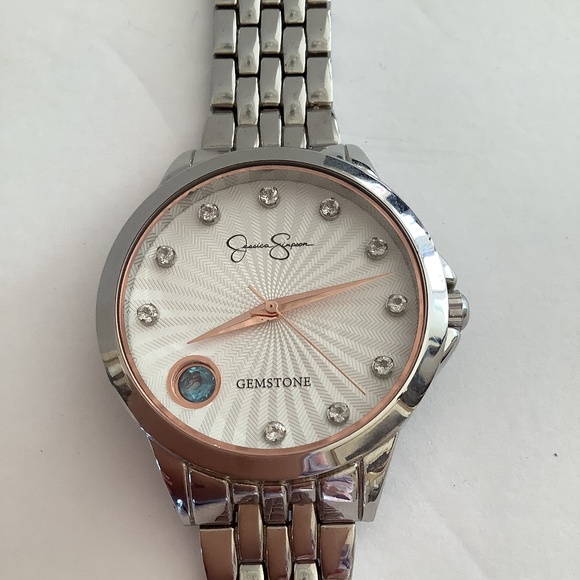 Jessica Simpson watch blue gemstone - Picture 2 of 4